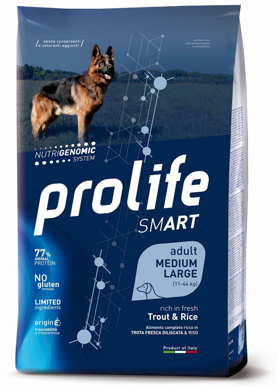 PROLIFE SMART ADULT TROTA E RISO MEDIUM/LARGE 12 KG 