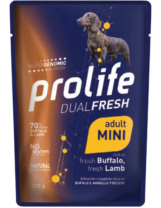 DUAL FRESH BUFALO E AGNELLO FRESCO MINI 100 GR 