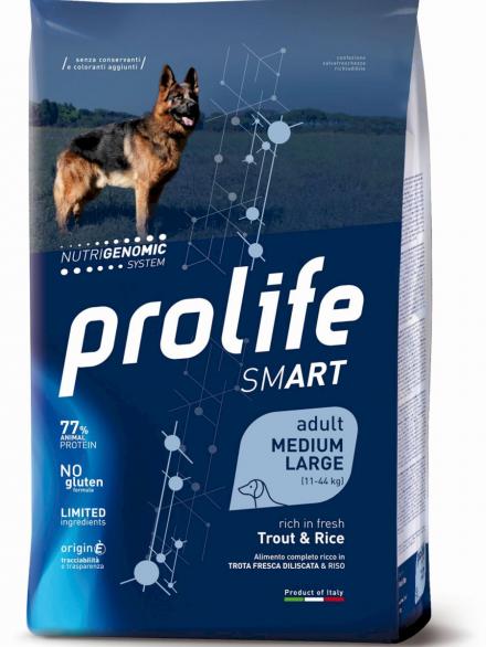 PROLIFE SMART ADULT TROTA E RISO MEDIUM/LARGE 12 KG 